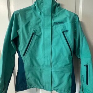 Marmot Gore-Tex Hardshell Ski Jacket, teal, Small